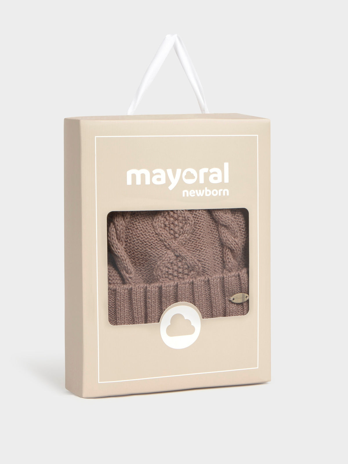 Conj. gorro/luvas tricot Brownie vi (Castanho)  para Bebé Menino - Mayoral