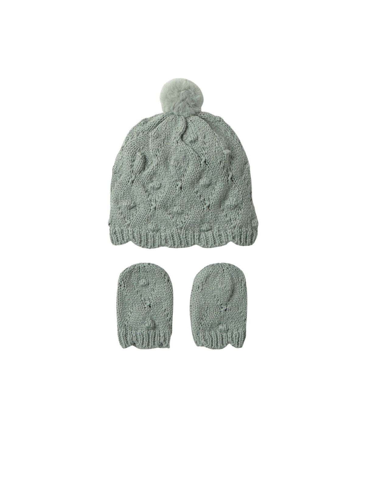 Conj.gorro e luvas Menta (Verde seco)  para Bebé Menina - Mayoral
