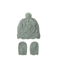 Conj.gorro e luvas Menta (Verde seco)  para Bebé Menina - Mayoral