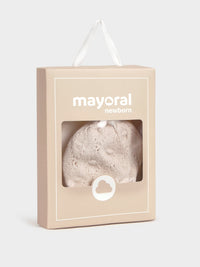 Conj.gorro e luvas Milk vig (Creme / Pérola)  para Bebé Menina - Mayoral