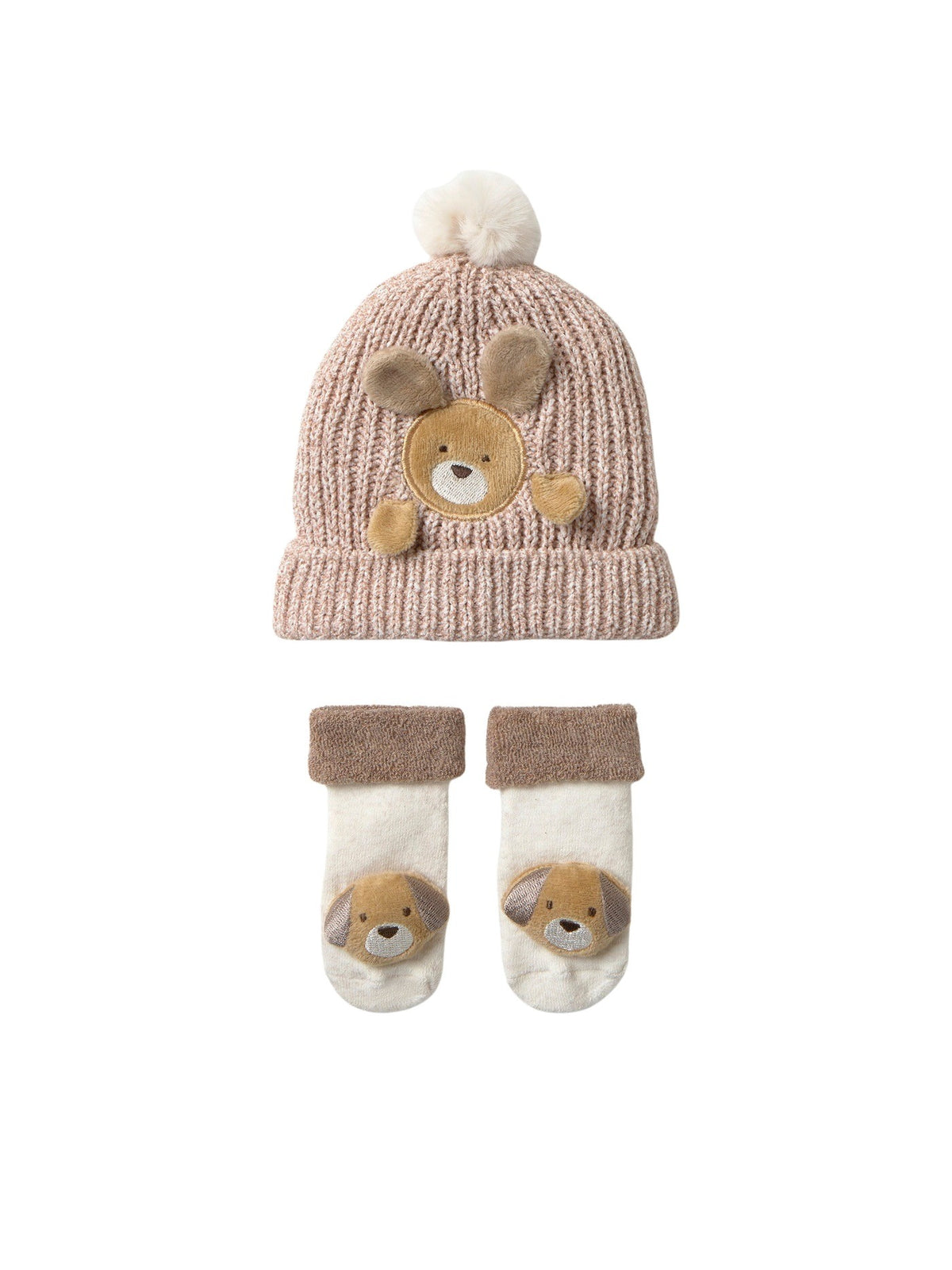 Conjunto de gorro e meias Moca mez (Castanho Claro)  para Bebé Menino - Mayoral