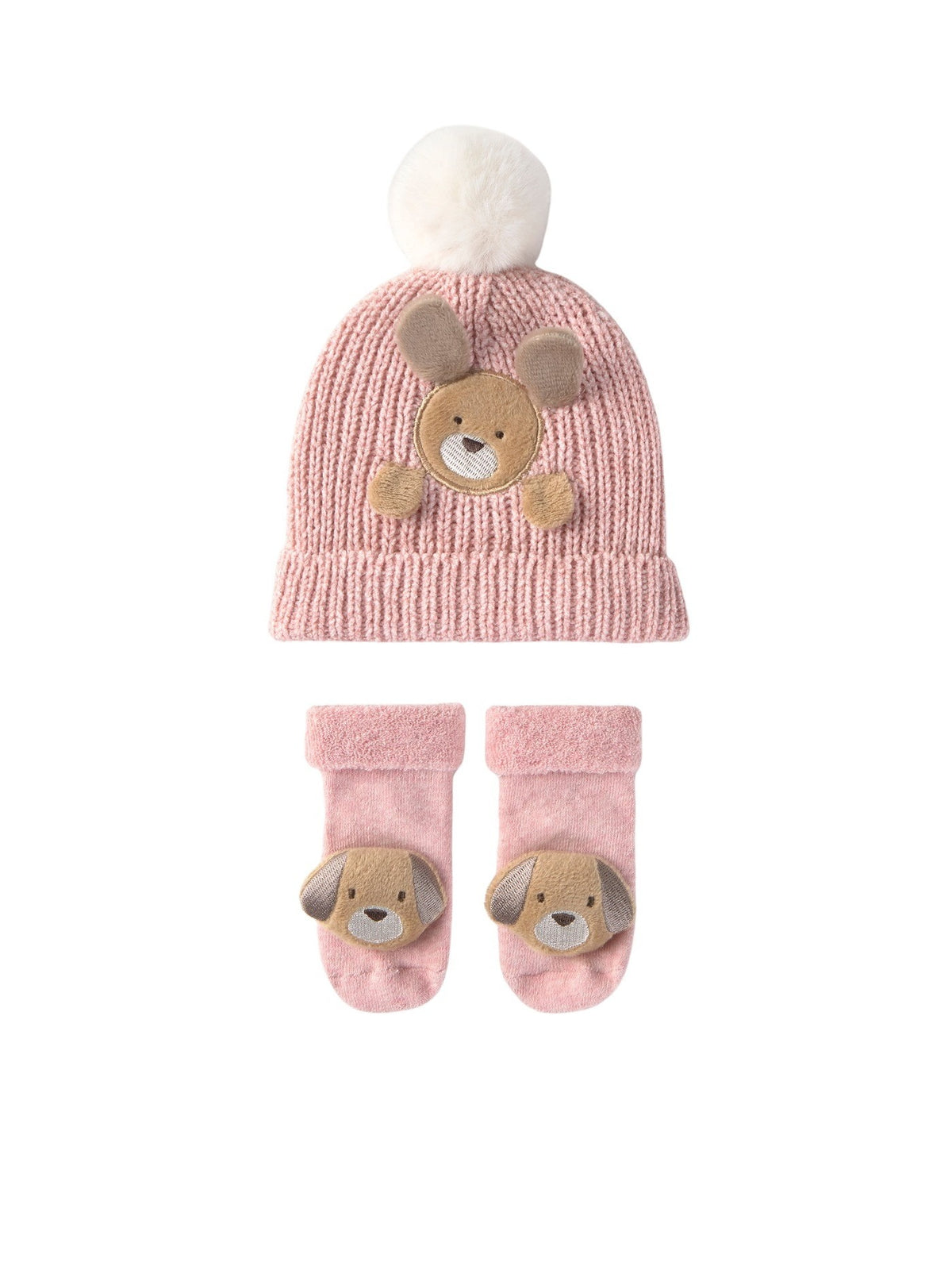 Conjunto de gorro e meias Rosa baby (Rosa Bébé)  para Bebé Menino - Mayoral