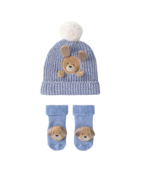 Conjunto de gorro e meias Verde Azul (Celeste)  para Bebé Menino - Mayoral