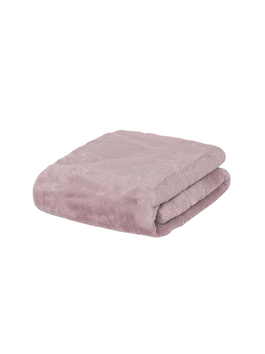 Manta com pompons Rosa malva (Lilás)  para Bebé Menina - Mayoral
