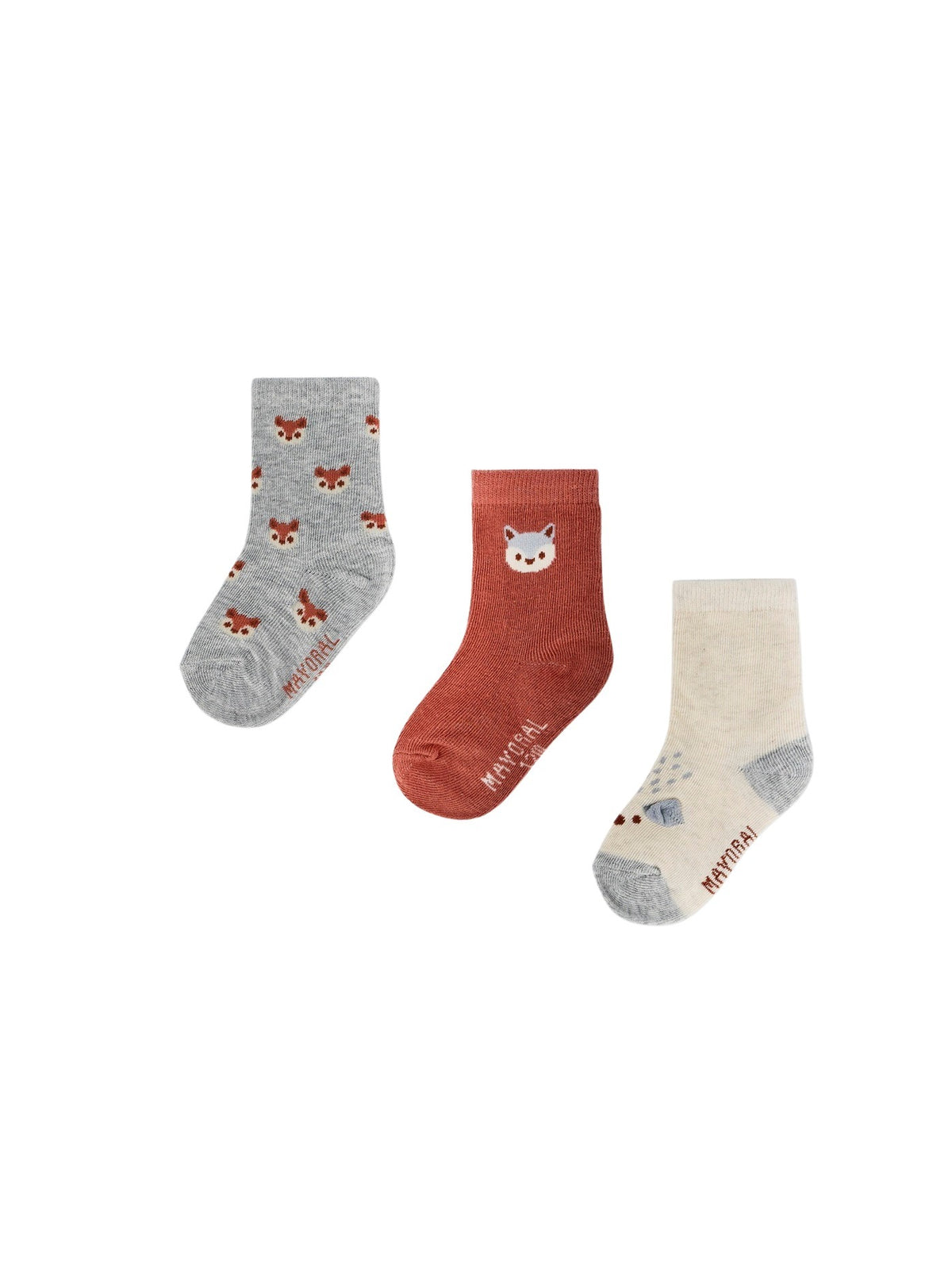 Set meias estampadas Telha (Tijolo)  para Bebé Menino - Mayoral