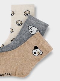 Set meias estampadas Nebola vig (Cinza)  para Bebé Menino - Mayoral