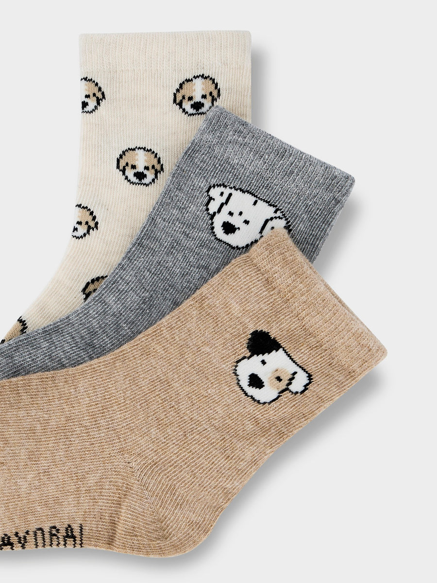 Set meias estampadas Nebola vig (Cinza)  para Bebé Menino - Mayoral