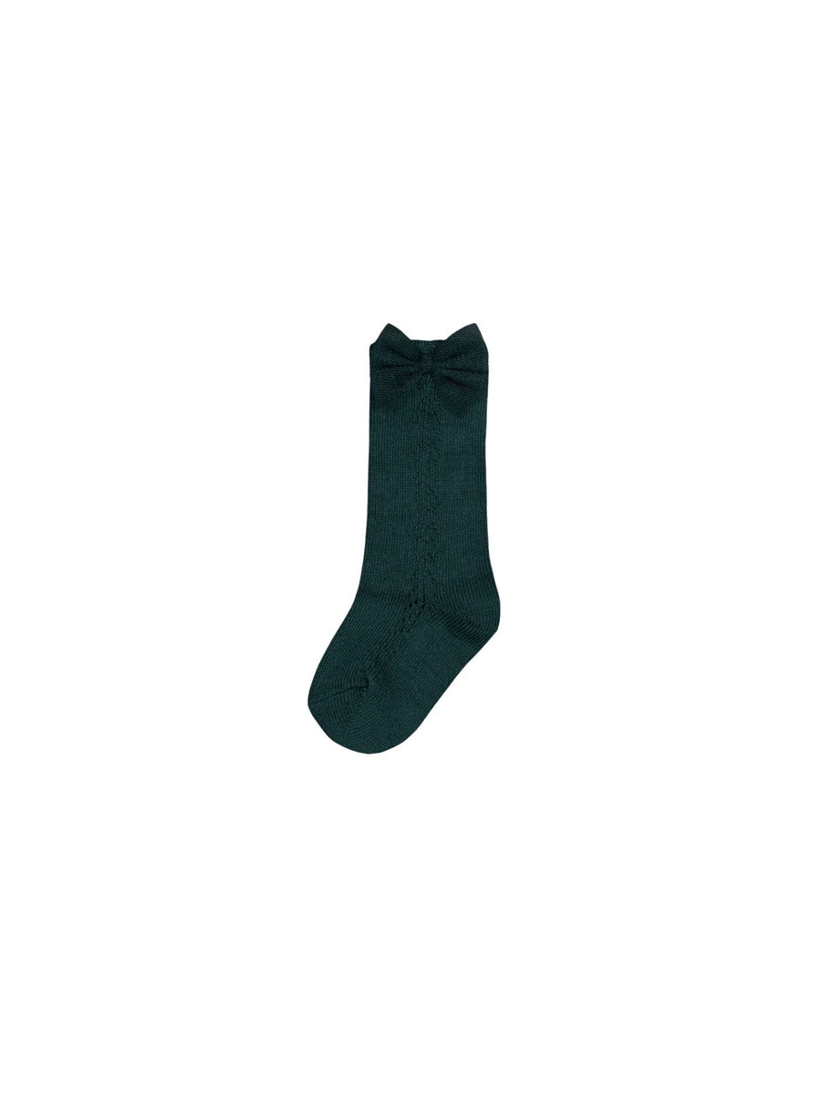 Meia alta Nenufar (Verde Escuro)  para Bebé Menina - Mayoral