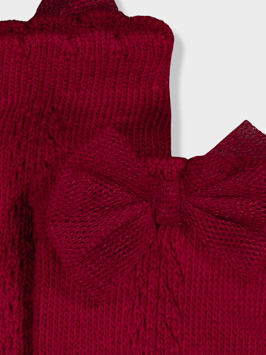 Meia alta Vermelho (Vermelho)  para Bebé Menina - Mayoral