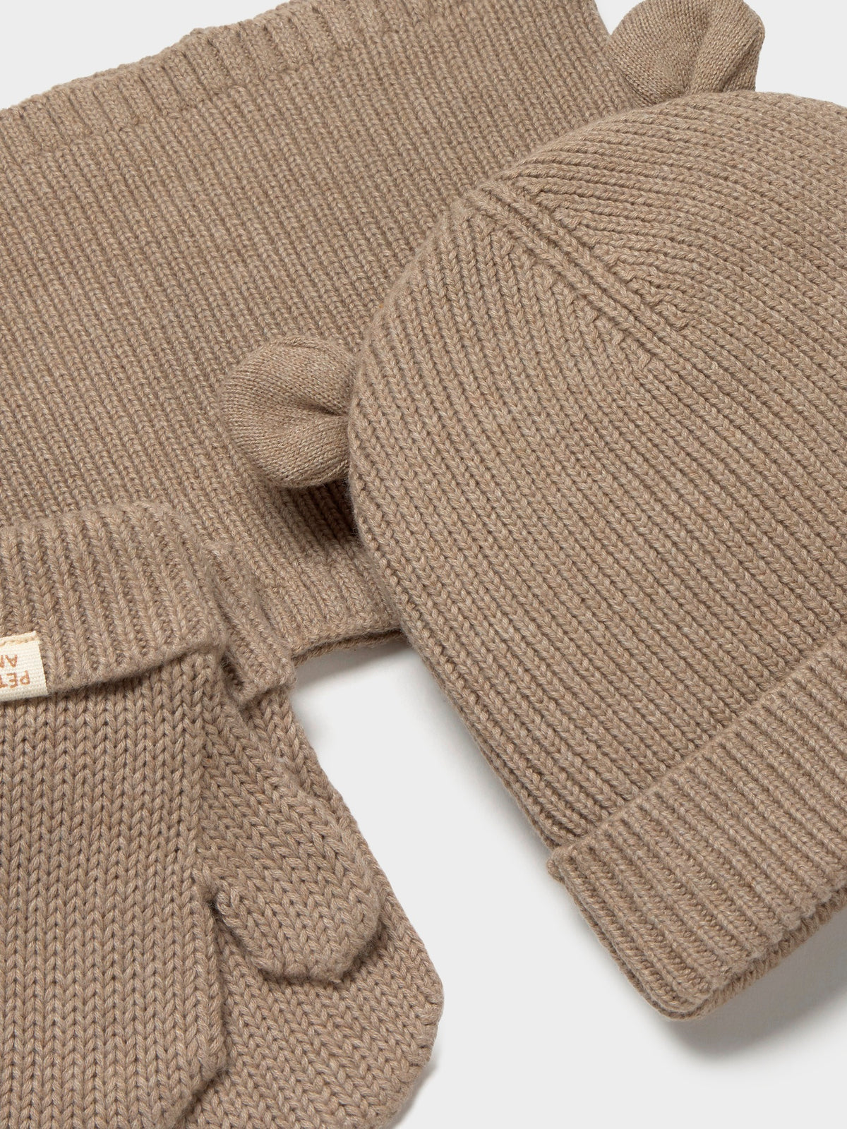 Conj. gorro gola 3pc Trufa vig (Castanho Claro)  para Bebé Menino - Mayoral