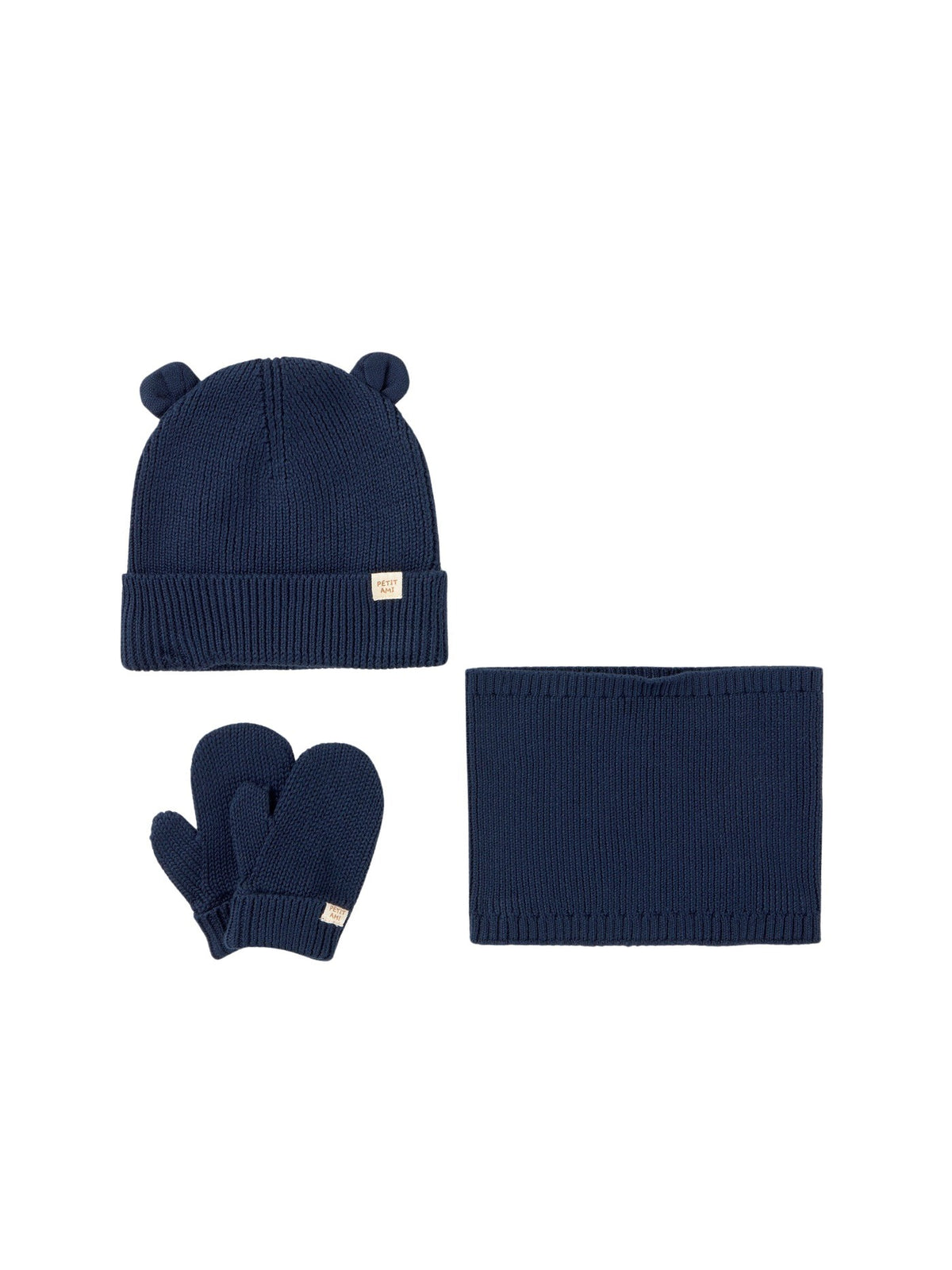 Conj. gorro gola 3pc Azul (Marinho)  para Bebé Menino - Mayoral