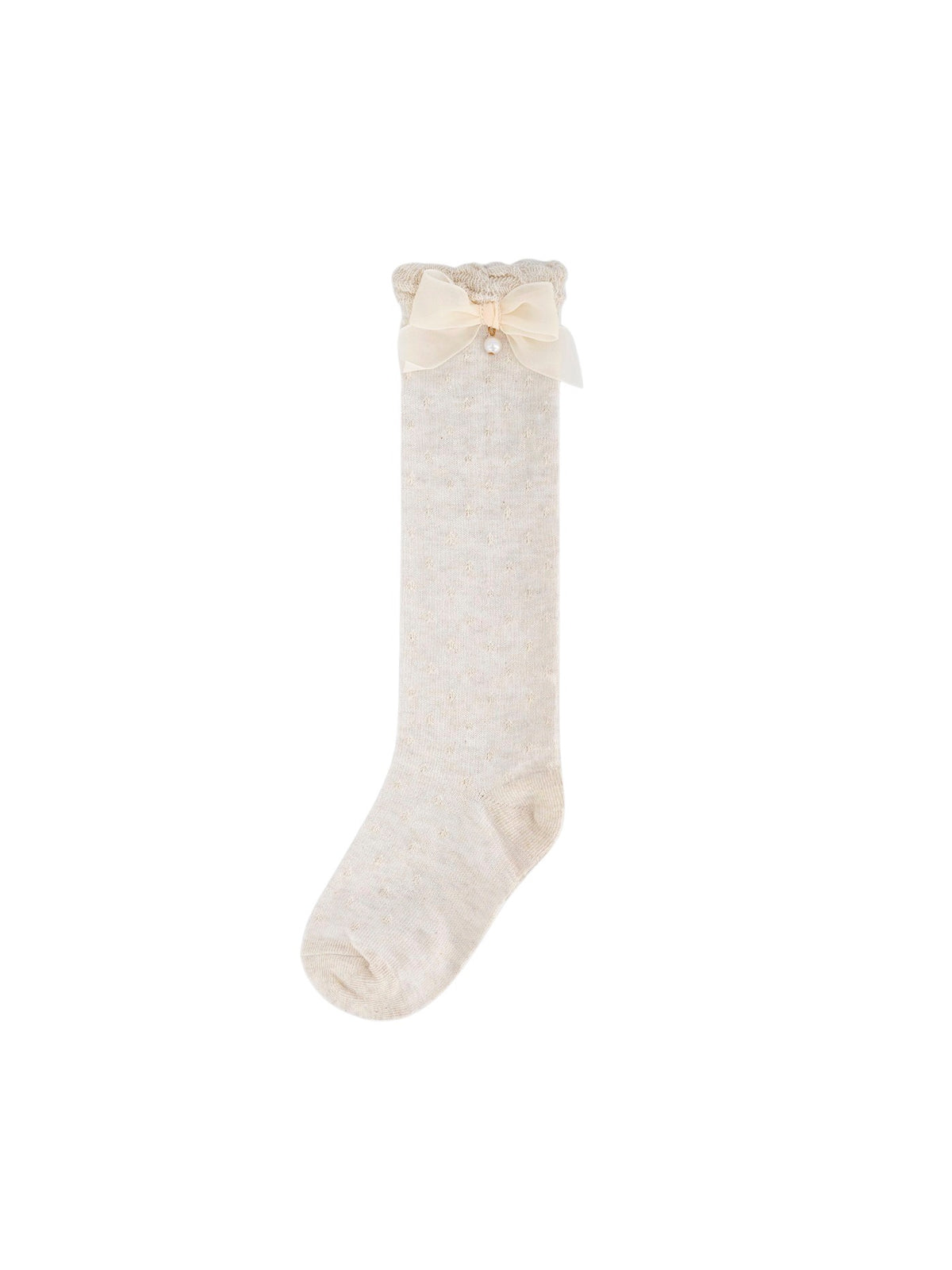 Meias Milk vig (Creme / Pérola)  para Menina - Mayoral