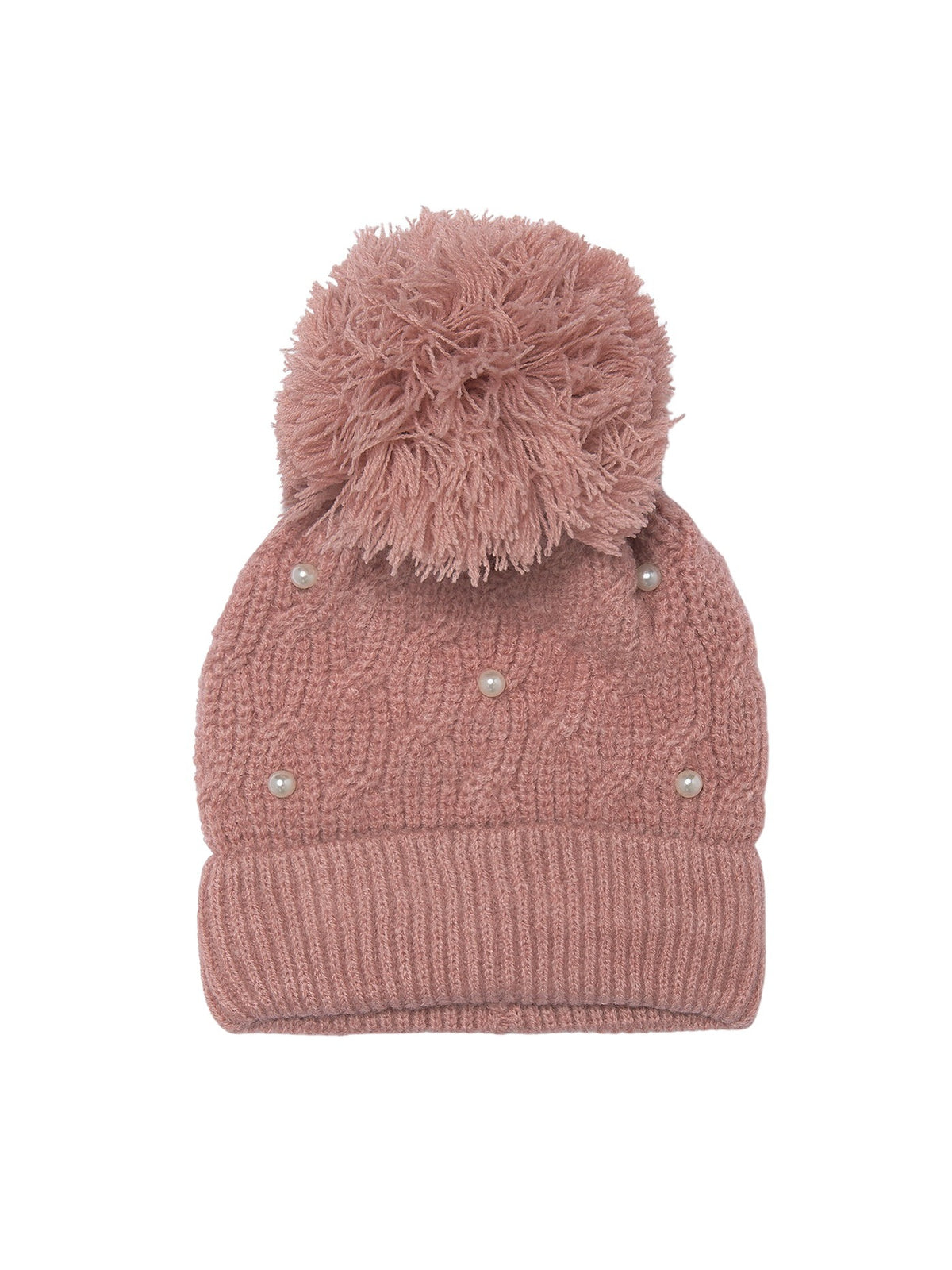 Gorro tricô pérolas Pastel mez (Salmão)  para Menina - Mayoral