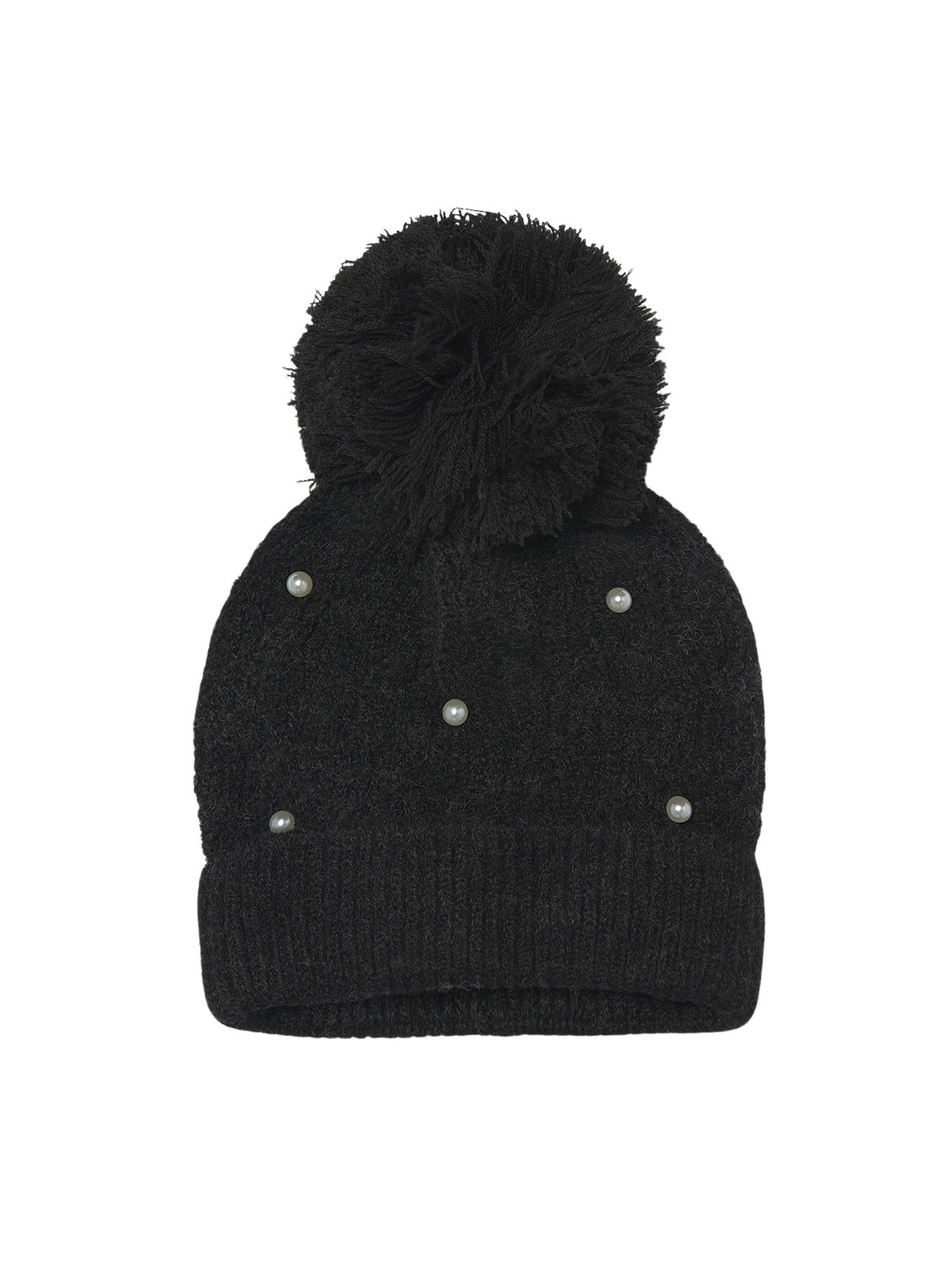 Gorro tricô pérolas Preto (Preto)  para Menina - Mayoral