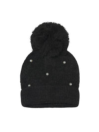 Gorro tricô pérolas Preto (Preto)  para Menina - Mayoral