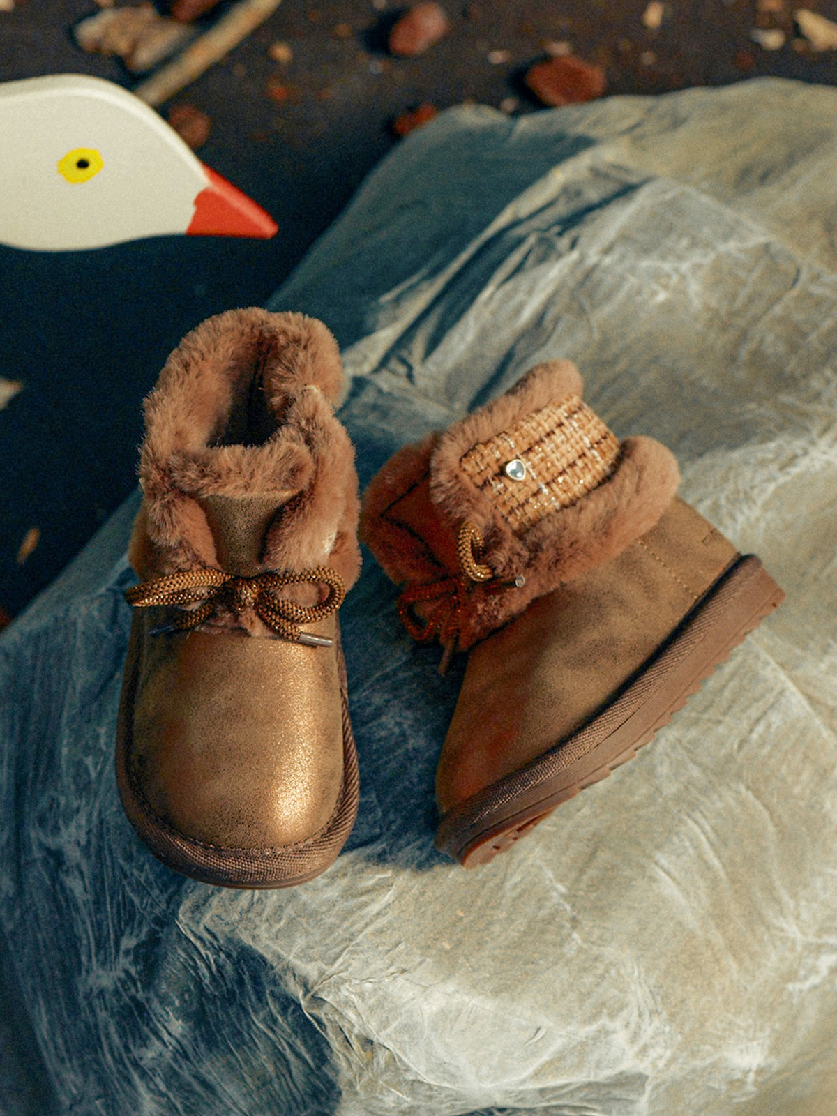 Bota australiana forro pelo Castanho (Castanho)  para Bebé Menina - Mayoral