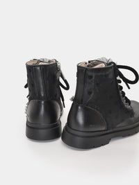 Bota rendada Preto (Preto)  para Menina - Mayoral
