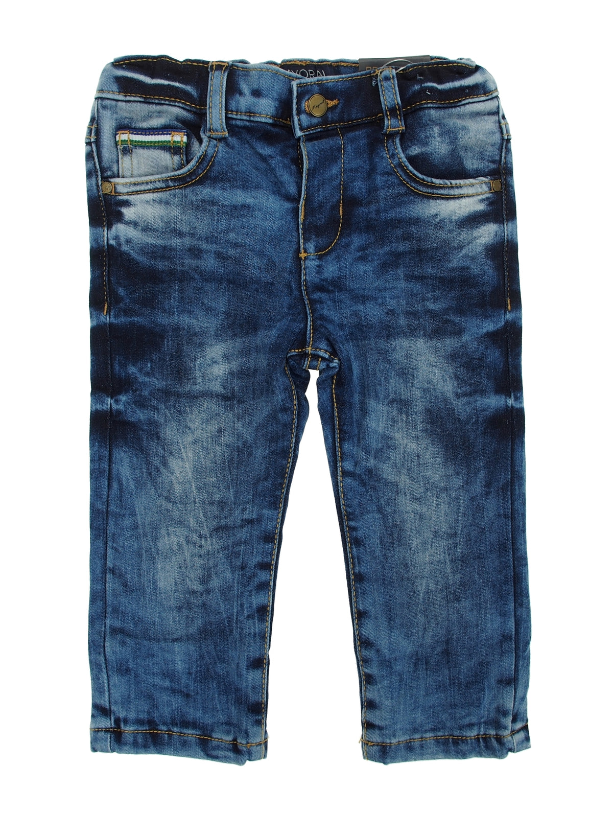 Calça ganga 5 bolsos forrada Azul ganga (Ganga)  para Bebé Menino - Mayoral