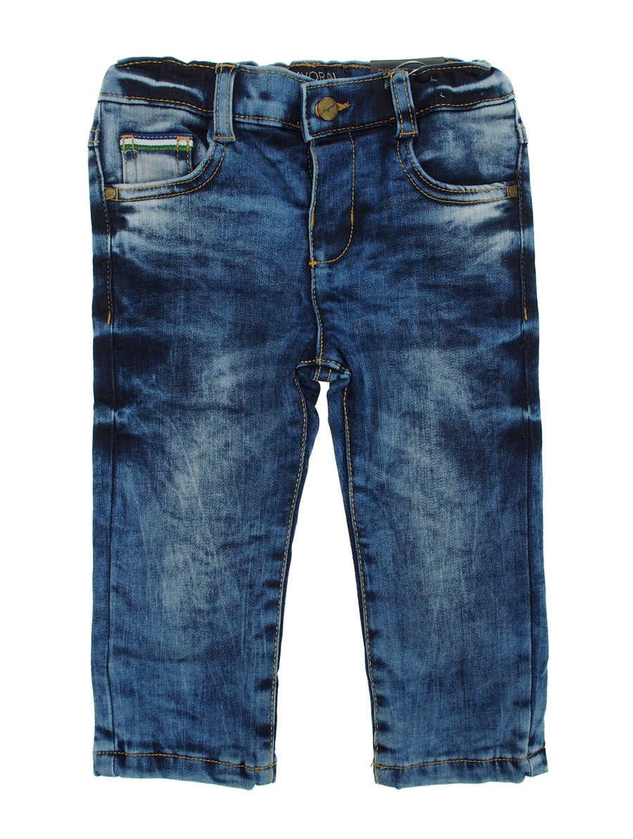 Calça ganga 5 bolsos forrada Azul ganga (Ganga)  para Bebé Menino - Mayoral