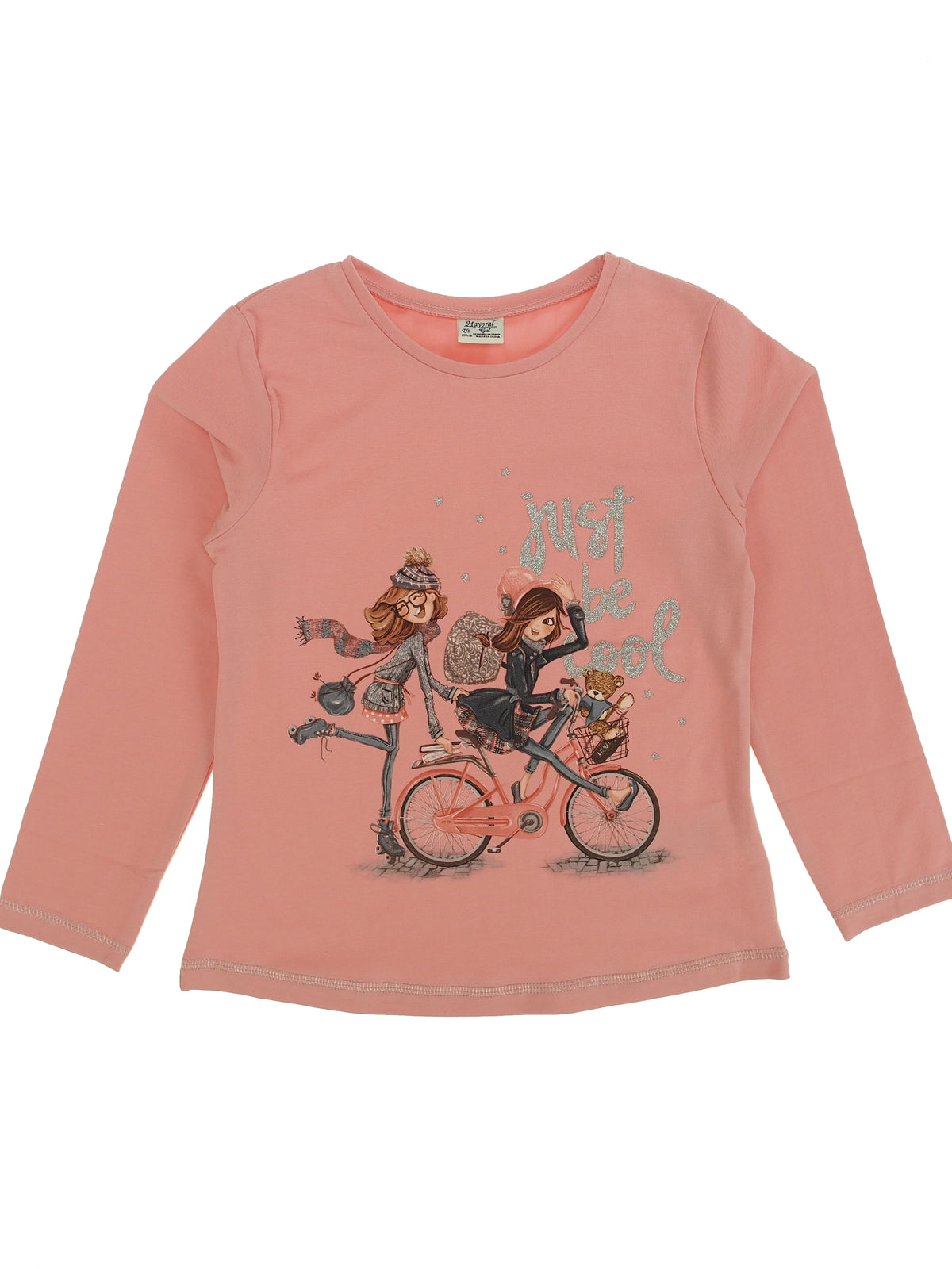 Camiseta m/comp. mnªs vbci Chicle (Rosa)  para Menina - Mayoral