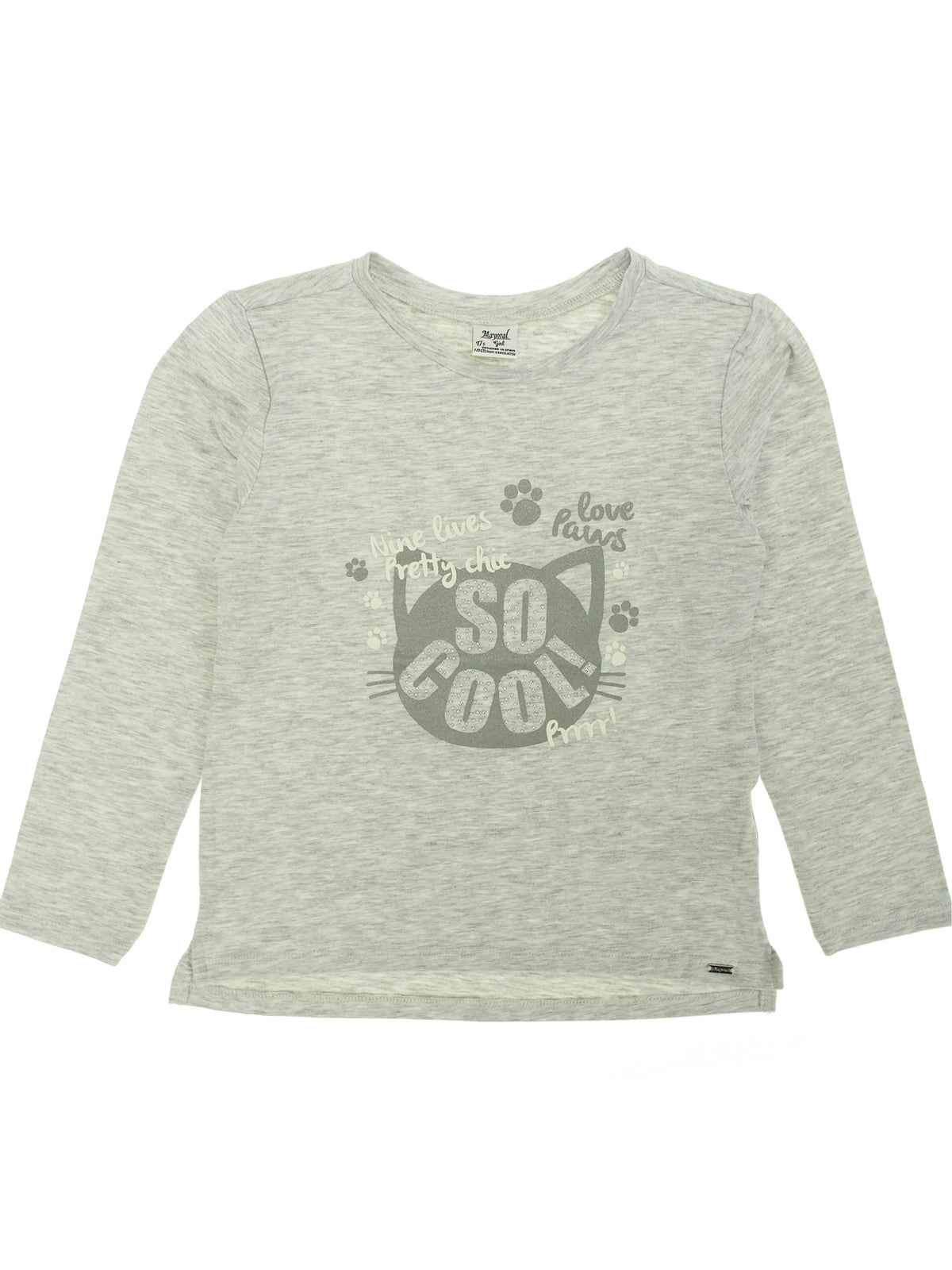 Camiseta manga comp. Pérola vig (Creme / Pérola)  para Menina - Mayoral