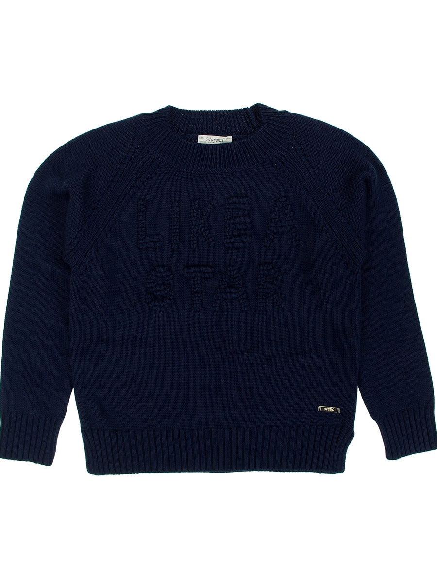 Jersey "like a star" Marinho (Marinho)  para Menina - Mayoral