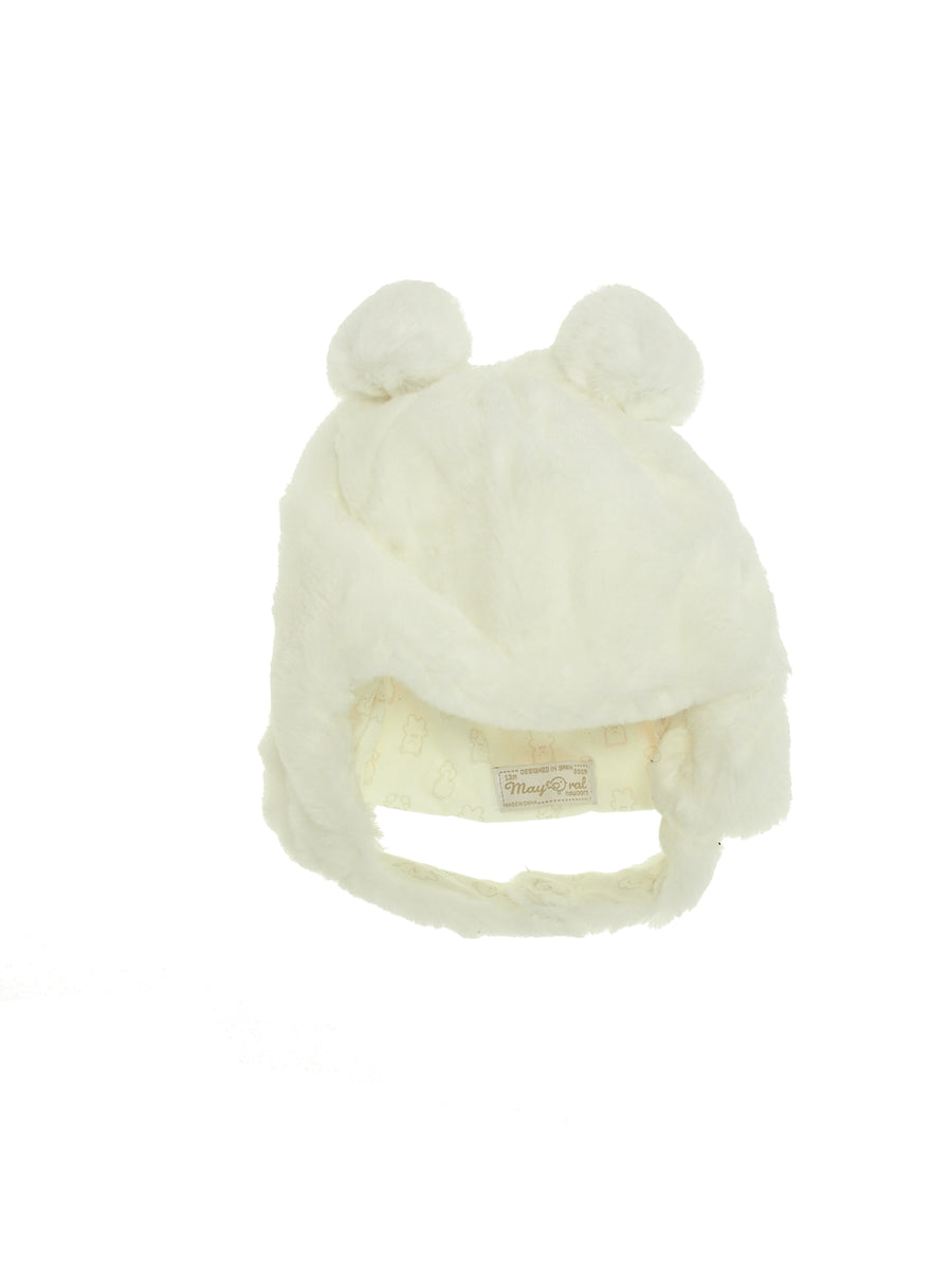 Gorro pelo Crú (Creme / Pérola)  para Bebé Menino - Mayoral