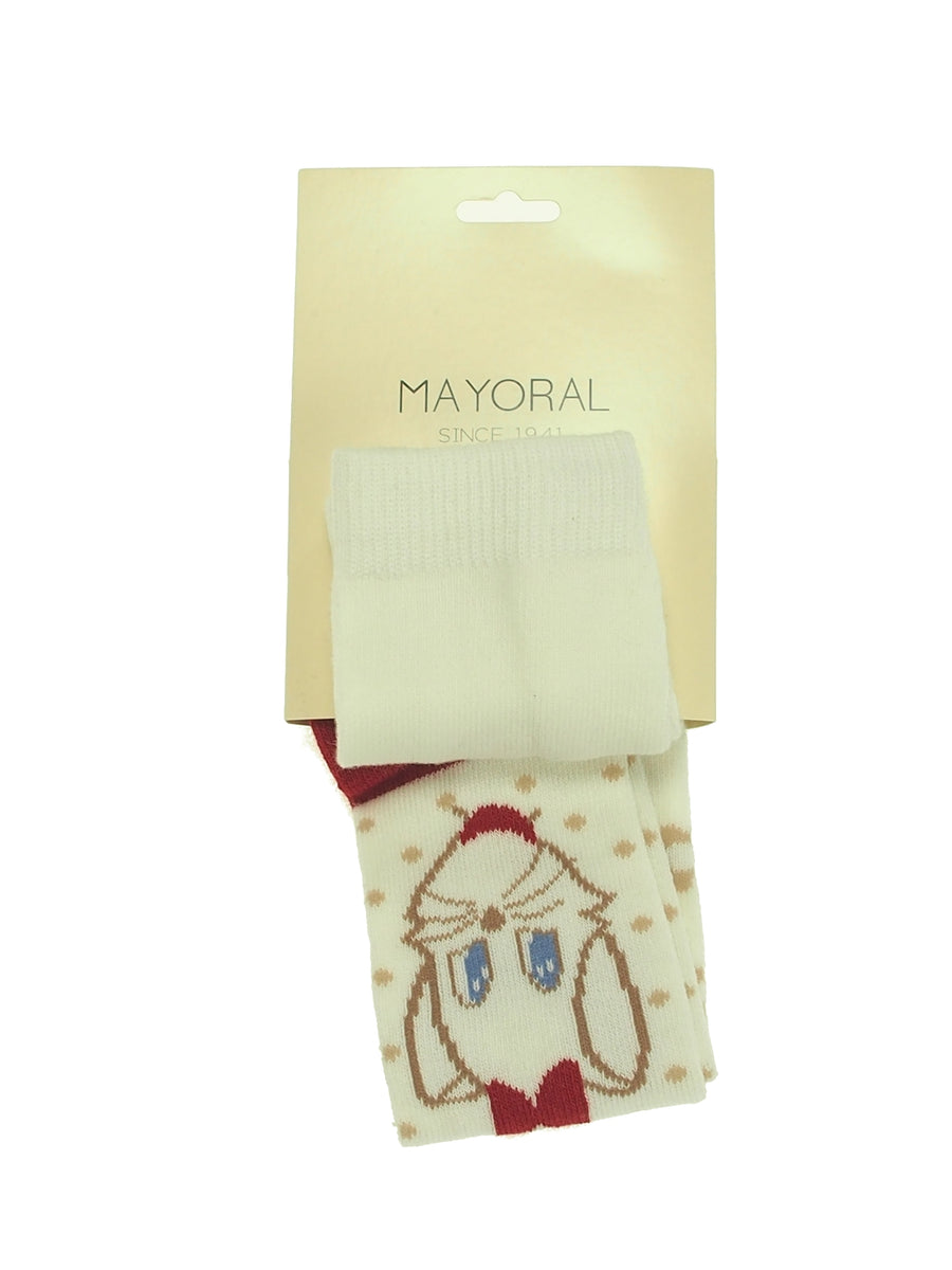 Meia calça jacquard gatinha Vermelho (Vermelho)  para Bebé Menina - Mayoral
