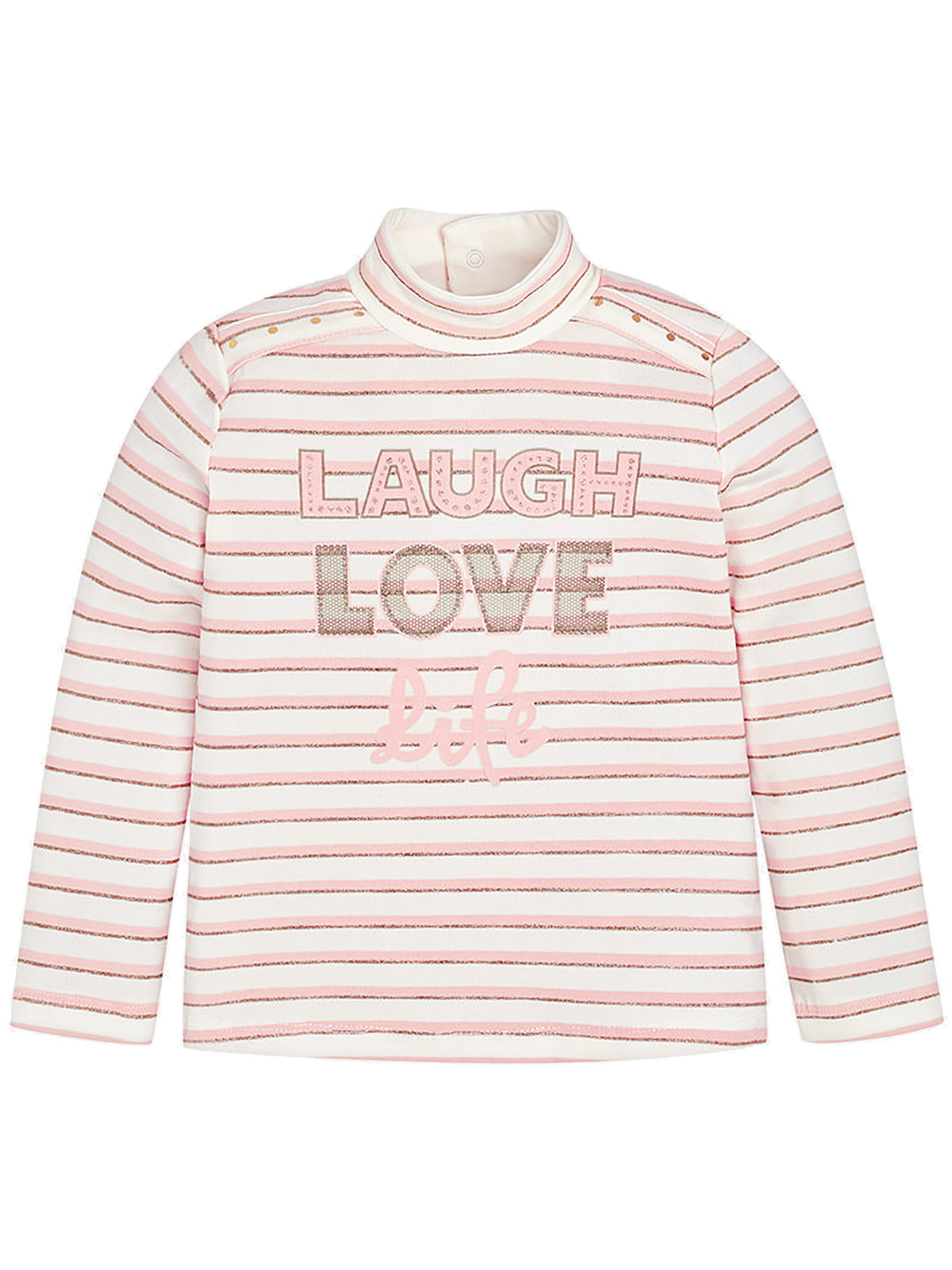 Camisola riscas lurex Salmão     (Salmão)  para Menina - Mayoral
