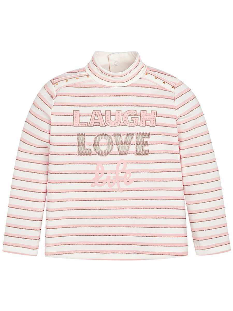Camisola riscas lurex Salmão     (Salmão)  para Menina - Mayoral