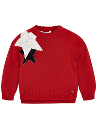 Jersey intarsia Vermelho   (Vermelho)  para Menina - Mayoral