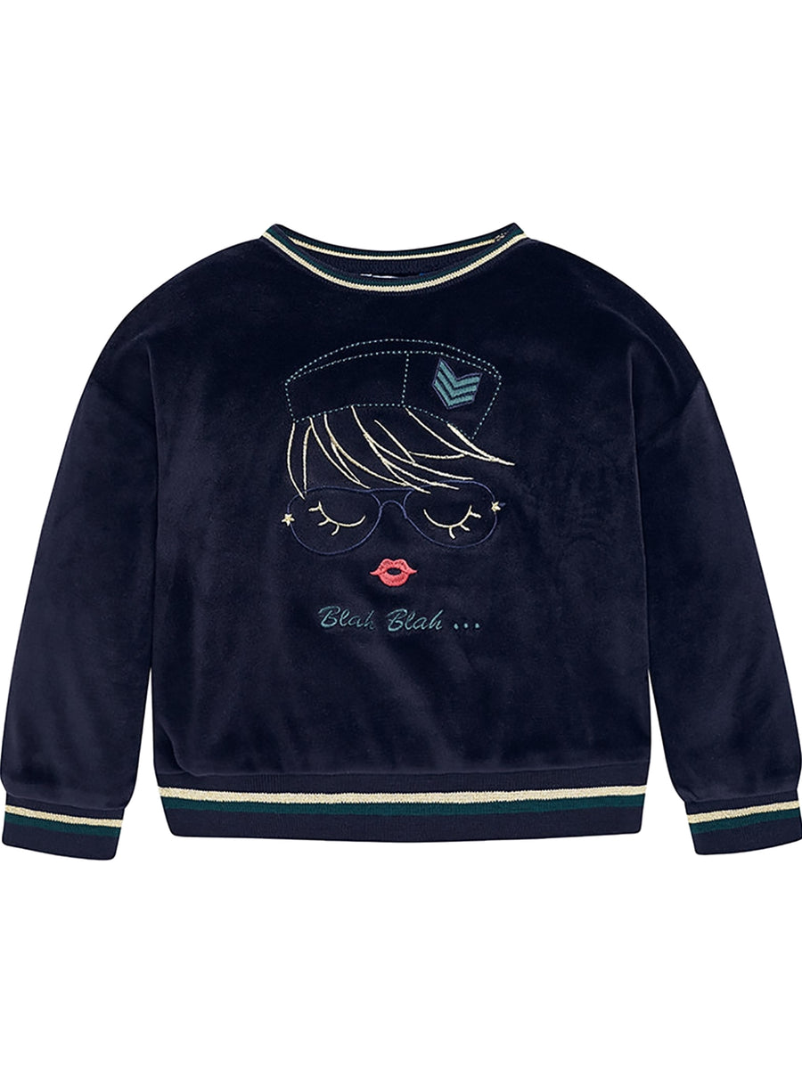 Sweat-shirt Marinho    (Marinho)  para Menina - Mayoral