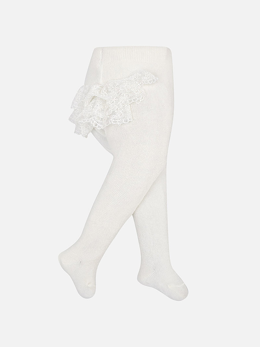 Meia calça Crú        (Creme / Pérola)  para Bebé Menina - Mayoral