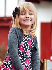 Casaco tricot básico Marengo lu (Cinza Escuro)  para Menina - Mayoral