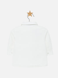 Camisa m/comp. e laço Nata       (Creme / Pérola)  para Bebé Menino - Mayoral