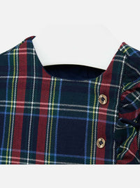 Vestido xadrez Marinho    (Marinho)  para Bebé Menina - Mayoral