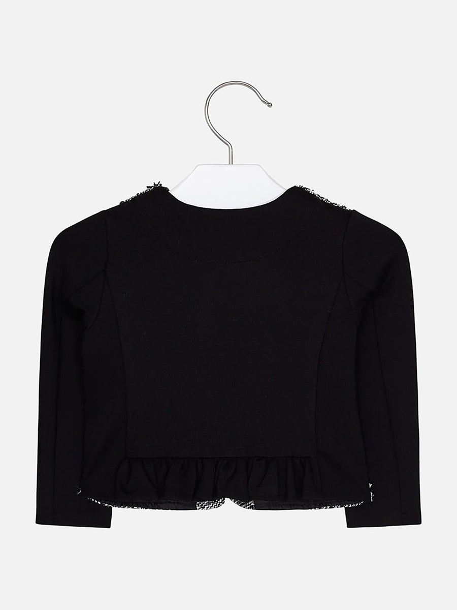 Jaqueta combinada Preto      (Preto)  para Menina - Mayoral
