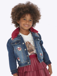 Blusão ganga fantasia Basico     (Bordeaux)  para Menina - Mayoral