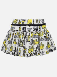 Saia jacquard estampada Acacia     (Amarelo)  para Menina - Mayoral
