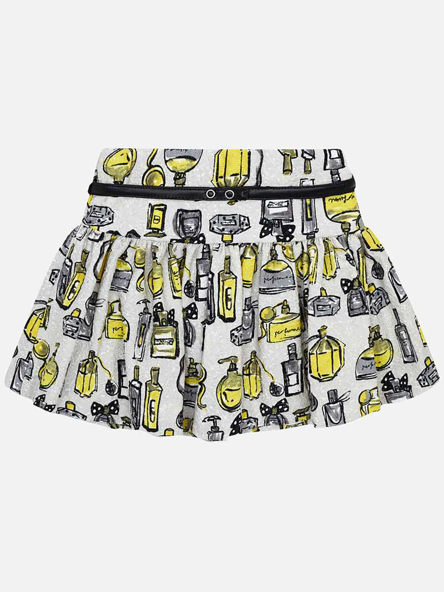 Saia jacquard estampada Acacia     (Amarelo)  para Menina - Mayoral
