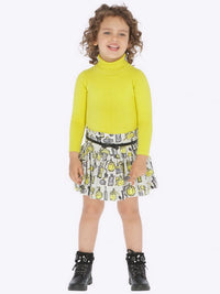 Saia jacquard estampada Acacia     (Amarelo)  para Menina - Mayoral