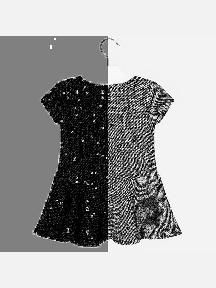 Vestido cinta pérolas Preto      (Preto)  para Menina - Mayoral
