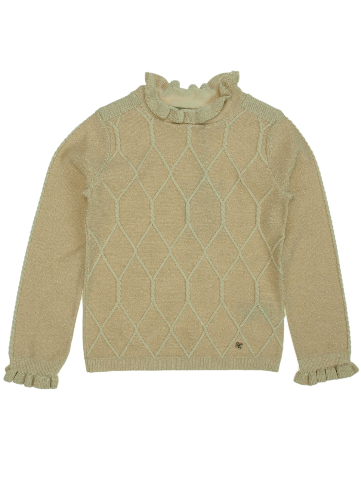 Jersey tricot                 Dourado    (Dourado)  para Menina - Abel & Lula