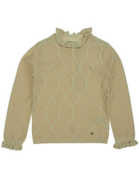 Jersey tricot                 Dourado    (Dourado)  para Menina - Abel & Lula