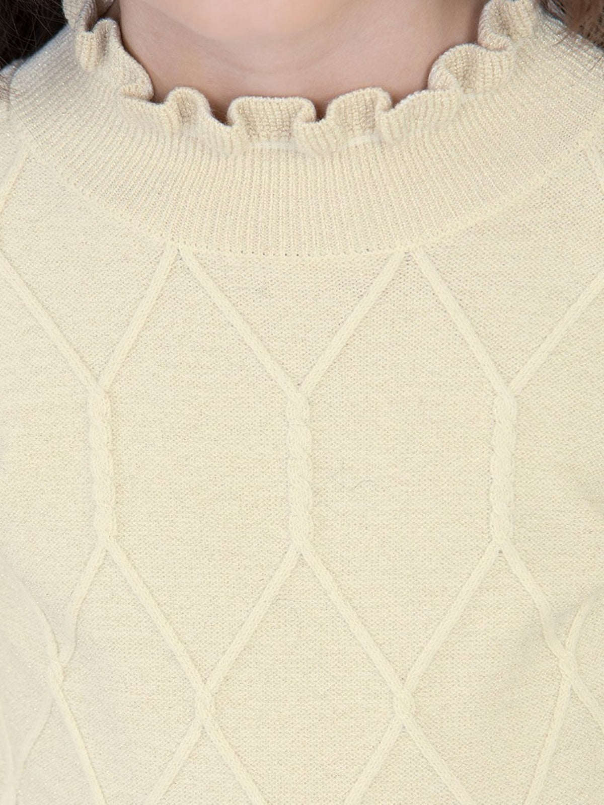Jersey tricot                 Dourado    (Dourado)  para Menina - Abel & Lula