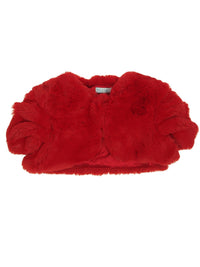 Bolero de pelo                Vermelho   (Vermelho)  para Menina - Abel & Lula
