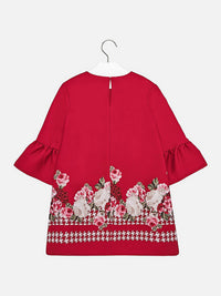 Vestido crepe Vermelho   (Vermelho)  para Menina - Mayoral