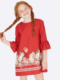 Vestido crepe Vermelho   (Vermelho)  para Menina - Mayoral