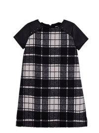 Vestido xadrez combinado Preto      (Preto)  para Menina - Mayoral
