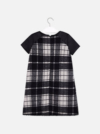 Vestido xadrez combinado Preto      (Preto)  para Menina - Mayoral